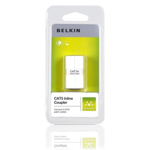 Belkin Belkin Cat5 RJ45 Inline Coupler White R6G050CP1