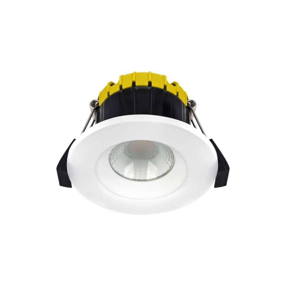 Luceco Ftype Compact Regressed Dimmable Led Downlight 6 Watts Ip65 Bezel White