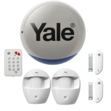 Yale SR-1200e Alarm Kit Battery Wireless PIR Door/Window Sensor Siren Keypad