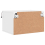 VidaXL vidaXL Wall-mounted Bedside Cabinets with LED Lights Side Table 2 pcs White 10