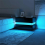(Black) Hampton & Stewart Glossy Finish LED Bedside Table 3