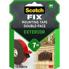 Scotch-Fix Exterior Mounting Tape 19mm x 5m Up To 7kg 411-1950-P