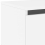 VidaXL vidaXL Wall-mounted Bedside Cabinets with LED Lights Side Table 2 pcs White 11