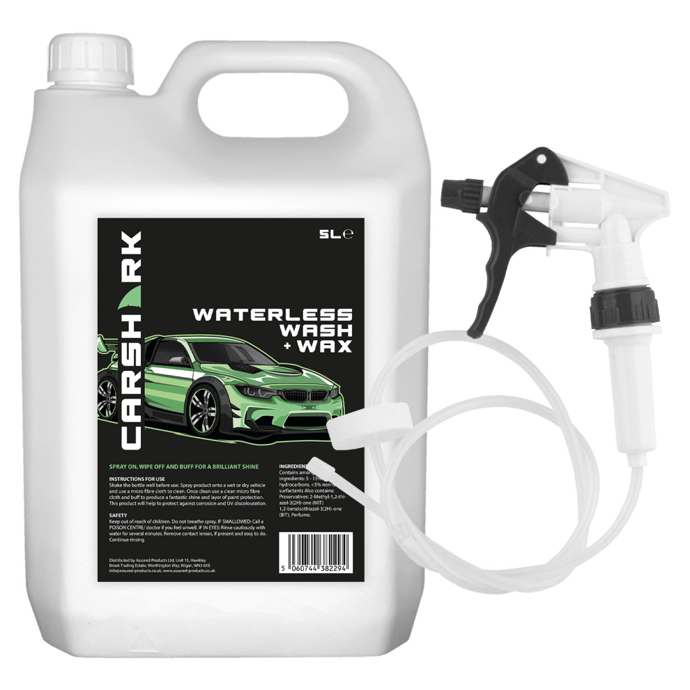 Carshark - Waterless Wash And Wax 1 X 5L With Long Hose Trigger