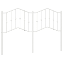 (white, 140 cm) vidaXL Metal Headboard Bedroom Home Decor Bed Header Guest Room Bed Headboard