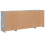VidaXL (concrete grey) vidaXL Sideboard with LED Lights Home Cupboard Side Cabinet Storage Highboard 8
