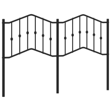 (black, 150 cm) vidaXL Metal Headboard Bedroom Home Decor Bed Header Guest Room Bed Headboard