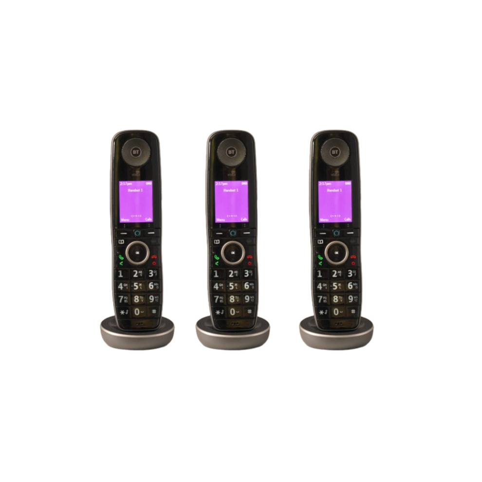 Bt Digital Voice Advanced Trio Cordless Home Phone With Alexa Built-In
