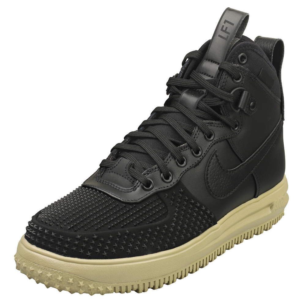 (7.5) Nike Lunar Force 1 Duckboot Mens Fashion Trainers in Black Olive