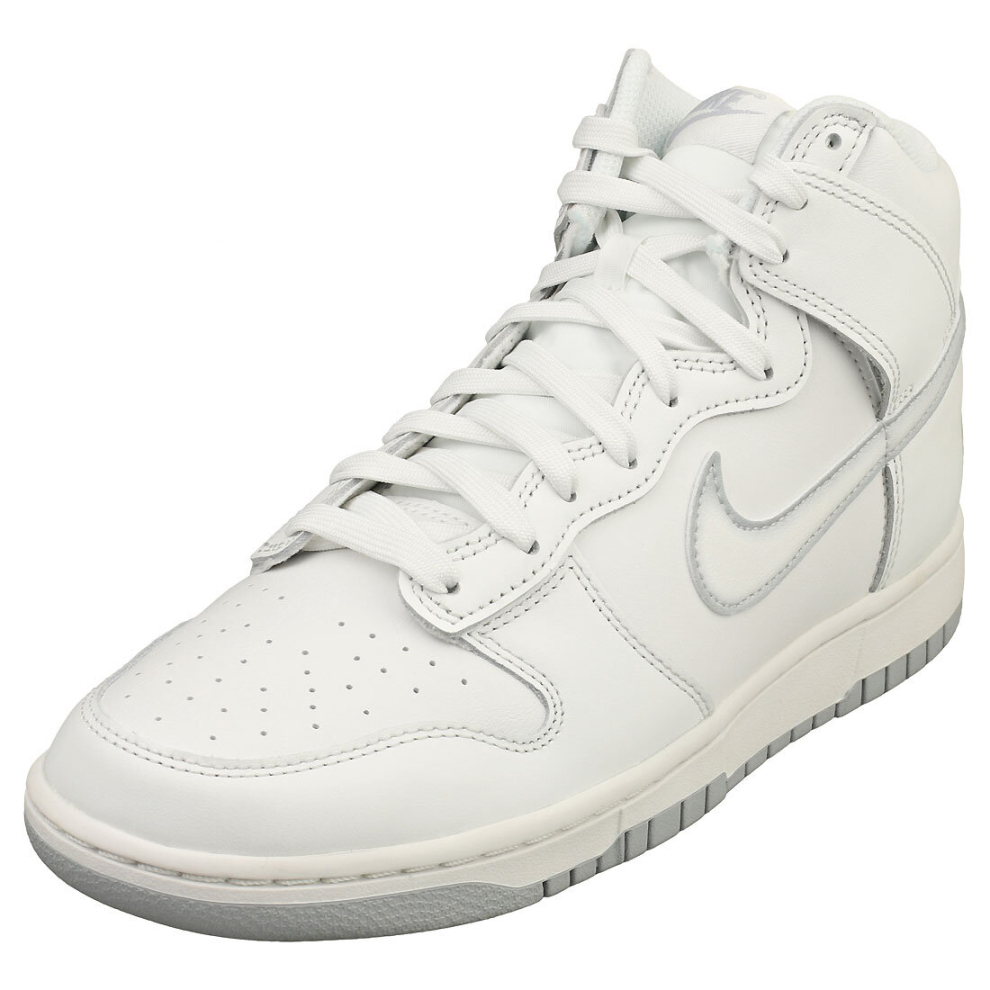 (8.5) Nike Dunk Hi Retro Mens Fashion Trainers in Summit White