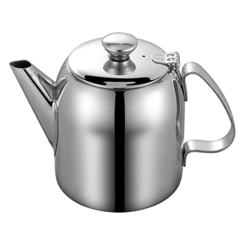 Stainless Steel Teapot 20 Oz Spill-Proof Metal Teapot with Short Straight Spout Cold Water Jug Coffee Kettle Tea Kettle