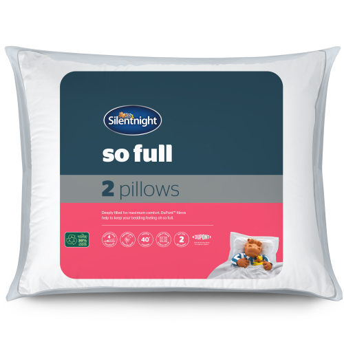Silentnight Silentnight So Full Pillows 2 Pack Luxury Fibres Medium Support