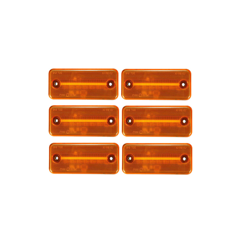 6Pcs Car Led Side Marker Turn Signal For Ducato Boxer Truck Yellow/Light 4762963341779