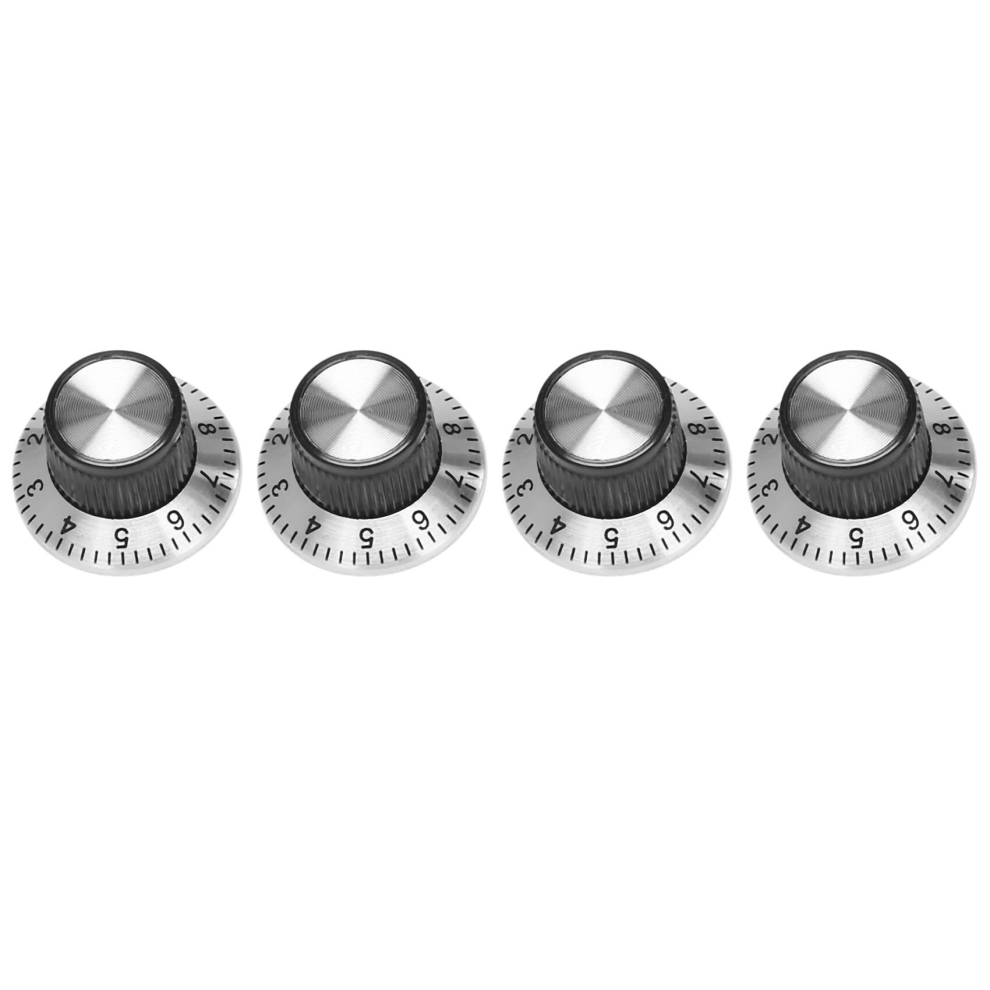 4 X Potentiometer Pot Metal Knob With 0-9 Turntable For 6Mm Shaft Knob 4851069245989