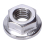 25 Pcs 304 Stainless Steel Serrated Flange Metric Hex Lock Nuts M6 4