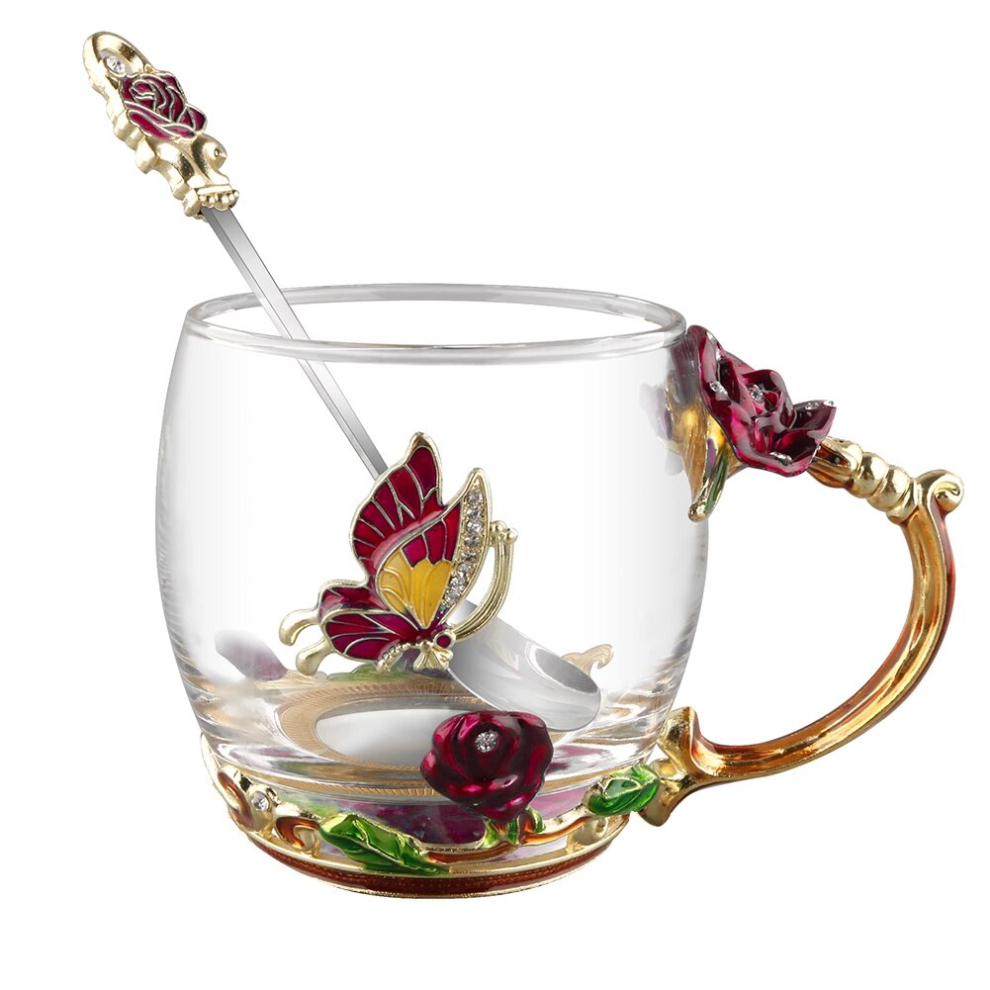 European Style Enamel Cup with Handle Cup Coffee Cup 