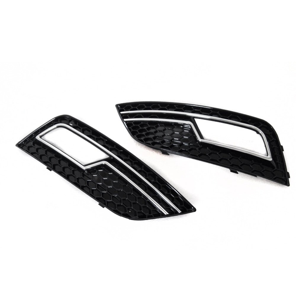 Black Honeycomb Mesh Fog Light Grille Cover For Audi A5 S