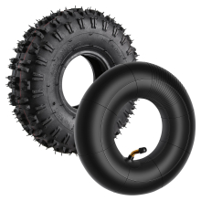 4.10-4 410-4 4.10/3.50-4 Inner Tube + Tire for Garden Rototiller Snow Blower Mowers Hand Truck Wheelbarrow Go Cart Kid