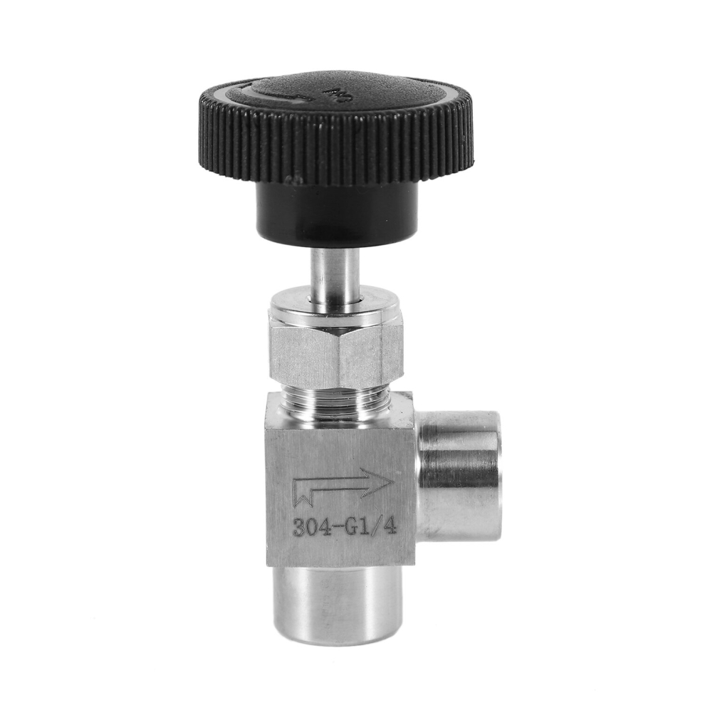 Needle Valve Adjustable Needle Valve 1/4 Inch Right Angle Female Thread Bsp Ss304 For Water Gas Oil 4851069296790