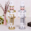 30CM Christmas Nutcracker Puppet Wooden Handicraft Christmas Desktop Silver 2