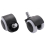 50mm Bürostuhlrollen - 5er Set - schwarz/weiß 6