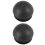 2 Pcs 25mm Dia Plastic Round Tube Inserts End Blanking Caps Black 2