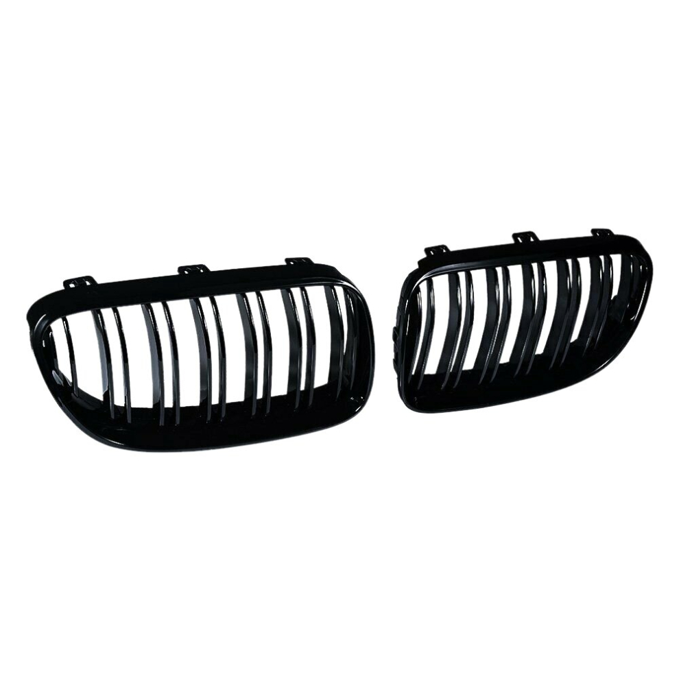 2X Gloss Front Kidney Grill Grille For E92 E93 3-Series 328I 335I Coupe 2011-2013 Black 4762963378782