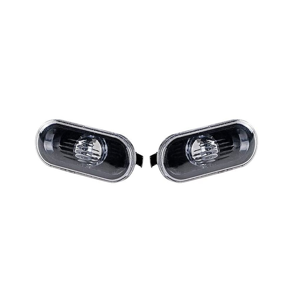 2Pcs Car Side Marker Turn Signal Warning Lamp Cover For Mk4 Golf ,B5/B5.5 Light/Black 4851069296233
