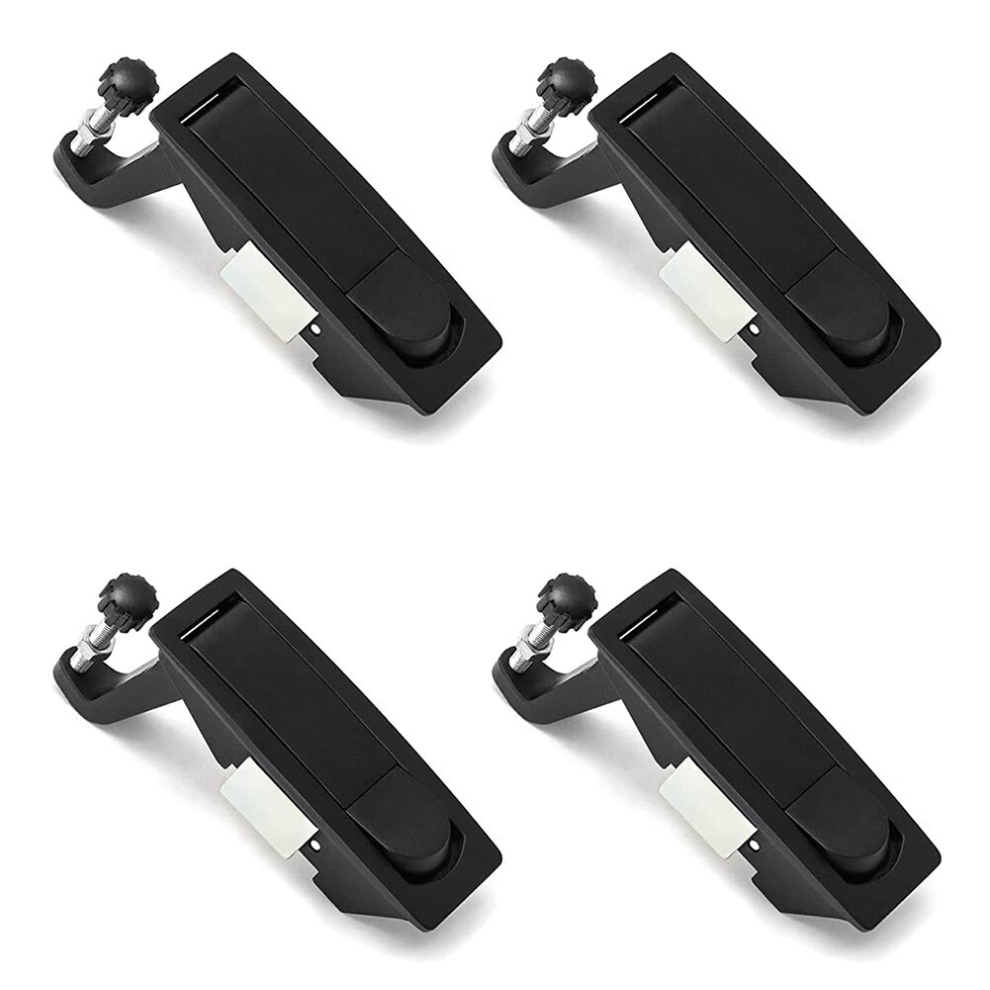 4Pcs Compression Latch Lock Zinc Alloy Flush Lever Latch Adjustable Grip Range 0.04 Inch-0.94 Inch-image-OPC-PD9ZGK9-NEW
