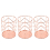 Rose Gold Pen Holder Set of 3,Metal Rose Gold Pencil Holder for Dorm & Office,Desk Organizer Makeup Brush Cup 6