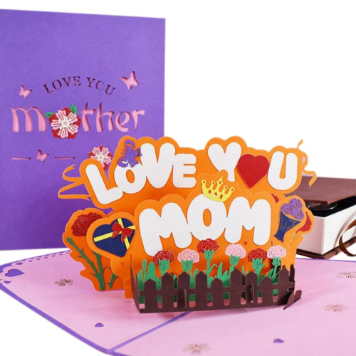 3d Pop Up Mothers Day Cards Ts Happy Mothers Day Carnation Flowers