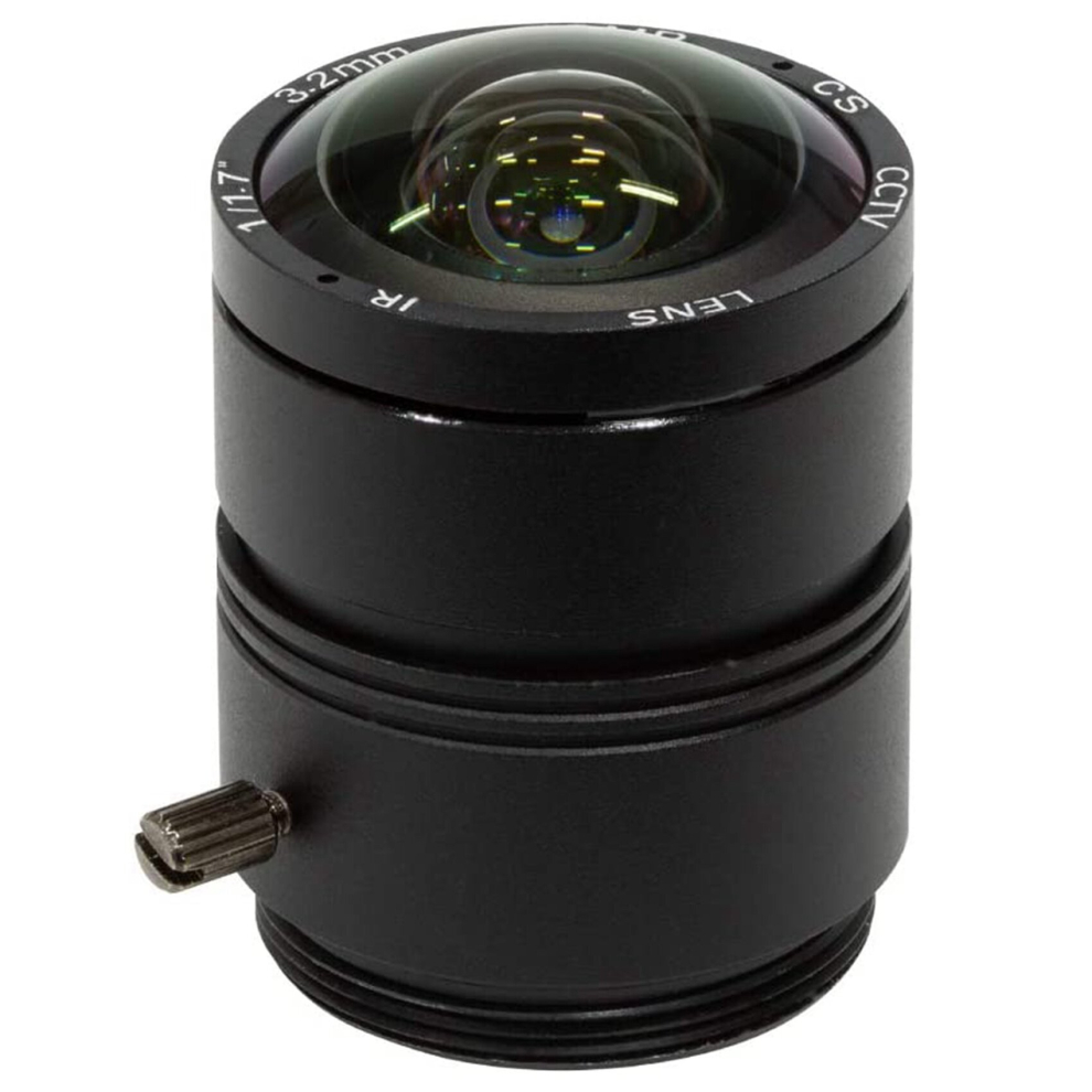 120 Degree Ultra Wide Angle Lens For Hq Camera, 3.2Mm Length With Manual Focus Dark 4762963387241