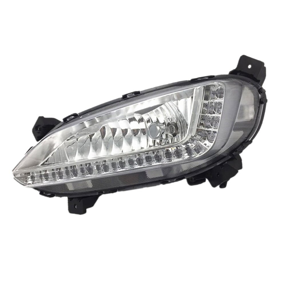 Car Left Led Drl Fog For Ix45 2013-2017 Auto Driving Lamp Daytime Running Bumper Lamp Light 4762963386978
