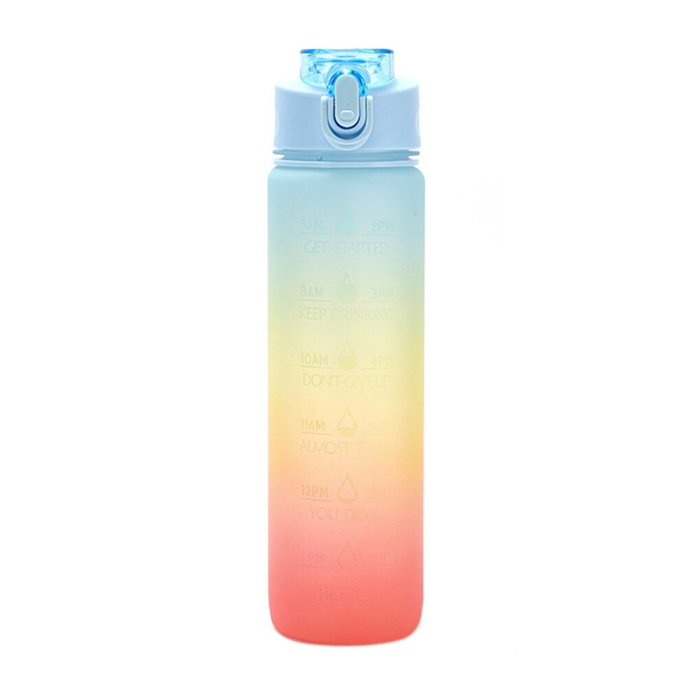 1L Capacity Free Motivational with Time Marker Fitness Gradient Color Plastic Cups Outdoor Frosted Cups-B-image-OPC-PD9ZM6Y-NEW