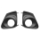 Fog Light Trim Set for 2011-2013 Left & Right Black Plastic 2Pc 4