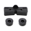 Black Rubber Motorcycle Scooter Gas Oil Fuel Tank Cushion Holder Set for CG125 4