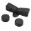 Black Rubber Motorcycle Scooter Gas Oil Fuel Tank Cushion Holder Set for CG125 1