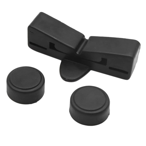 Black Rubber Motorcycle Scooter Gas Oil Fuel Tank Cushion Holder Set for CG125