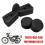 Black Rubber Motorcycle Scooter Gas Oil Fuel Tank Cushion Holder Set for CG125 2