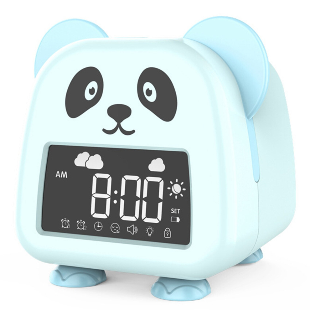 Kids Alarm Clock,Digital Alarm Clock for Kids Bedroom, Children's Sleep Trainer,Wake Up Light & Night Light Panda