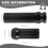M14X1.5 Wheel Lug Nuts, 24 Pieces 14Mmx1.5 7 Spline Drive Awl Cone Lug Nuts 2Inch Long Black with 2 Socket Key 7