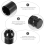 M14X1.5 Wheel Lug Nuts, 24 Pieces 14Mmx1.5 7 Spline Drive Awl Cone Lug Nuts 2Inch Long Black with 2 Socket Key 8