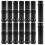 M14X1.5 Wheel Lug Nuts, 24 Pieces 14Mmx1.5 7 Spline Drive Awl Cone Lug Nuts 2Inch Long Black with 2 Socket Key 3