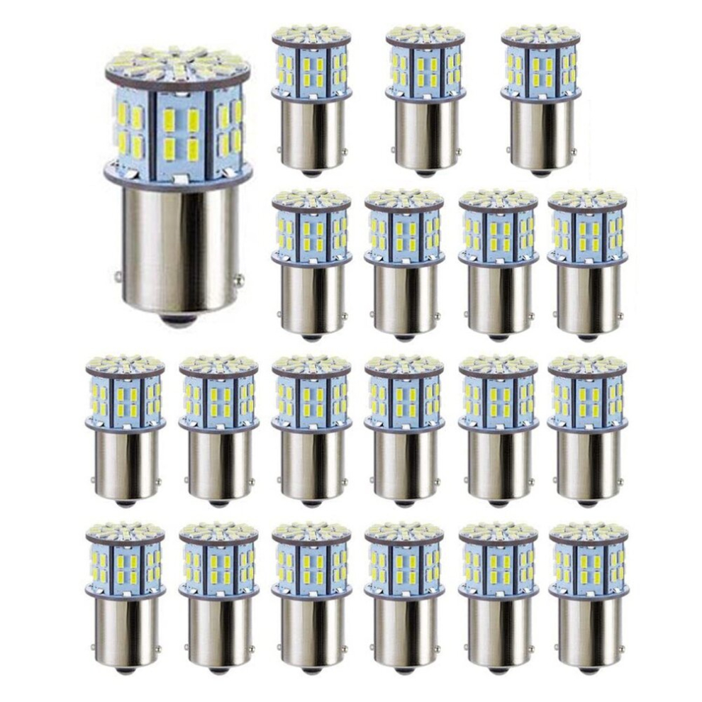20X Led Bulbs For Super Bright 3014 50-Smd 1156 1141 1003 Ba15s Bulbs For Trailer Marine Boat Trunk Light/White 4762963305634