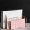 Metal Mesh Desk Organizer Desktop Letter Sorter Mail Tray File Organiser Office Home Bookends Book Holder -Gold 3