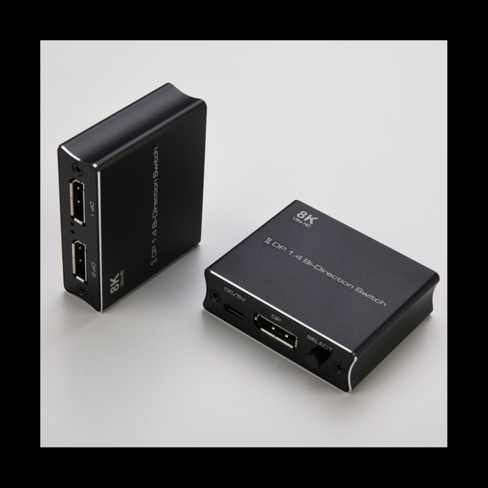 8K Dp Switch 1.4 Bi-Direction Switch Converter 2X1/1X2 Support 4K@120Hz 8K@30Hz For Multiple Display 4762963389498