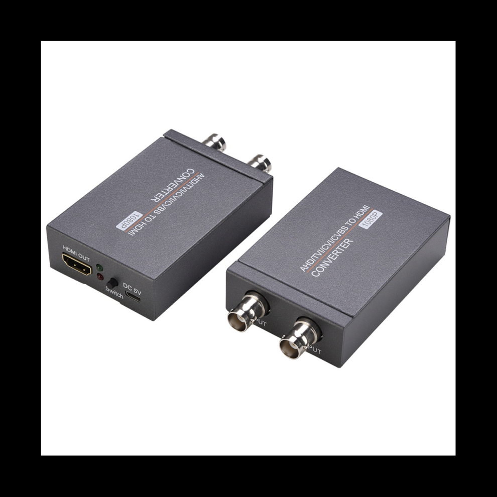Ahd/Tvi/Cvi/Cvbs To -Compatible Converter Adapter Hd 1080P/720P Video Converter Adapter For Converting Belt Ring 4762963389504