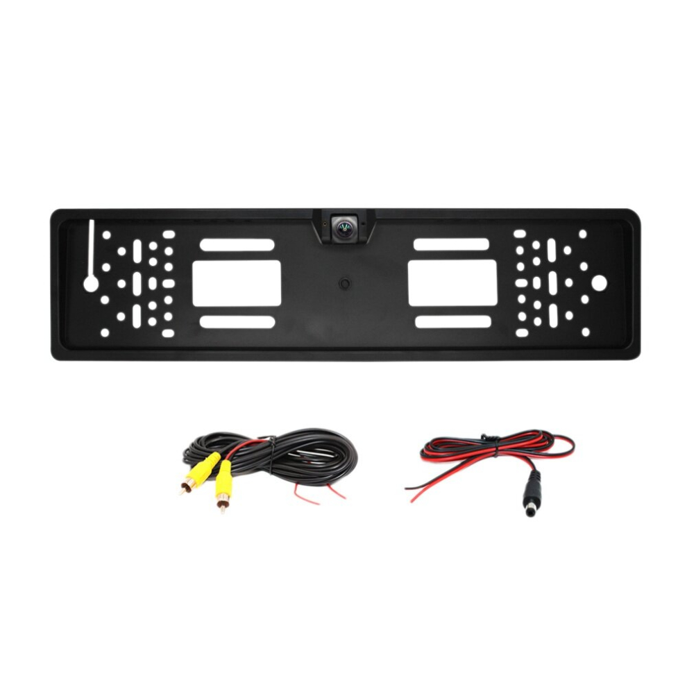 180 Fisheye Lens Wireless EU Car License Plate Frame CCD Dynamic Trajectory Rear View Camera Night Vision Reverse Camera