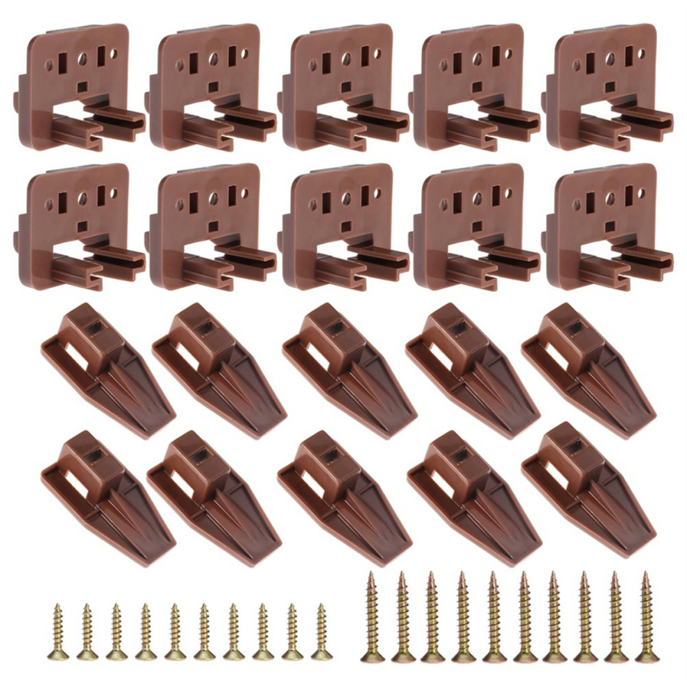 10Pcs Drawer Slide Track Guide Glide For Center Mount Drawer For Dressers And For Nightstand 1 Drawer Systems 4851069232422