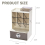 Pen Holder Desk Organizer with Drawer, Pencil Organizer for Desk Office Organization, for Brush Organizer Office School 7